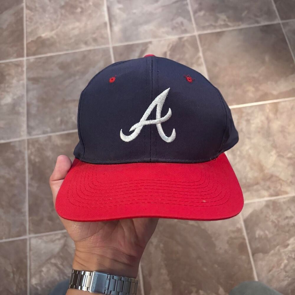 VTG deadstock 1990s Drew Peterson Atlanta Braves baseball cap, osfa, no flaws!
